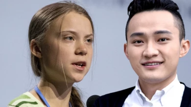 Justin Sun and Greta Thunberg                     