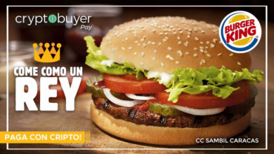 Burger King Venezual now accepts crypto payments  