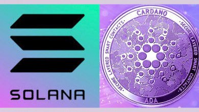 Solana Cardano crypto                             