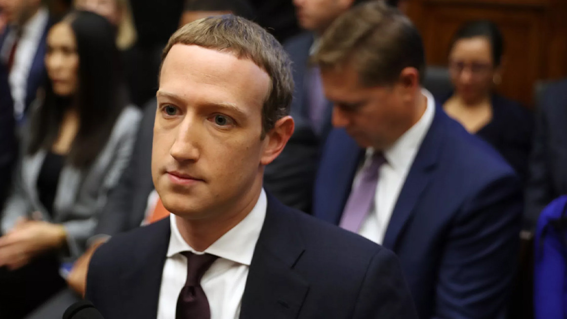 Zuckerberg during hearings over Libra             